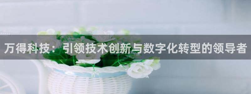 万得科技：引领技术创新与数字化转型的领导者