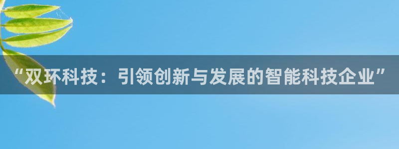 “双环科技：引领创新与发展的智能科技企业”
