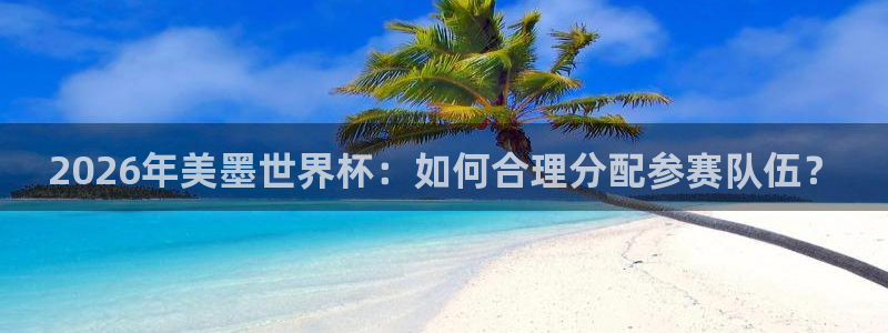 2026年美墨世界杯：如何合理分配参赛队伍？