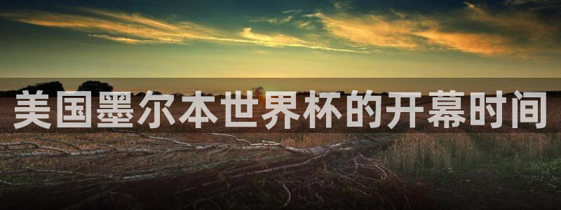 美国墨尔本世界杯的开幕时间